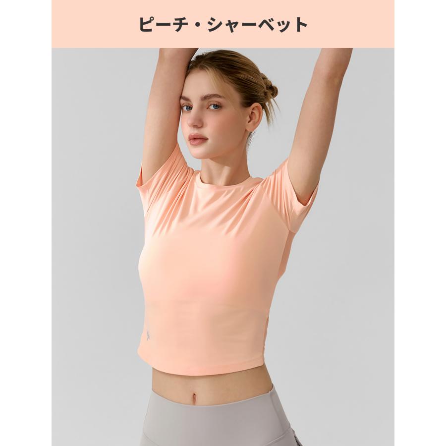 XEXYMIX（ゼクシィミックス） ヨガウェア 半袖 Tシャツ メッシュ