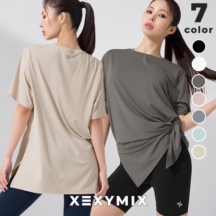 XEXYMIX（ゼクシィミックス） ヨガウェア 半袖 Tシャツ ルーズフィット