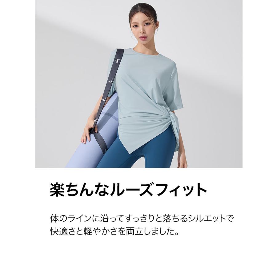 XEXYMIX（ゼクシィミックス） ヨガウェア 半袖 Tシャツ ルーズフィット
