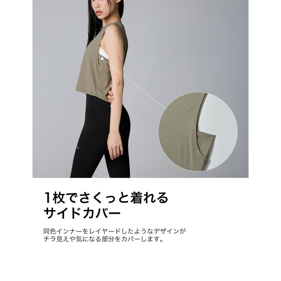 XEXYMIX（ゼクシィミックス） ヨガウェア トップス ノースリーブ ヨガ