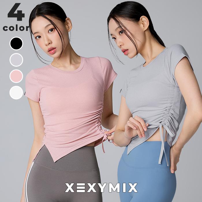 XEXYMIX（ゼクシィミックス） ヨガウェア トップス フレンチスリーブ
