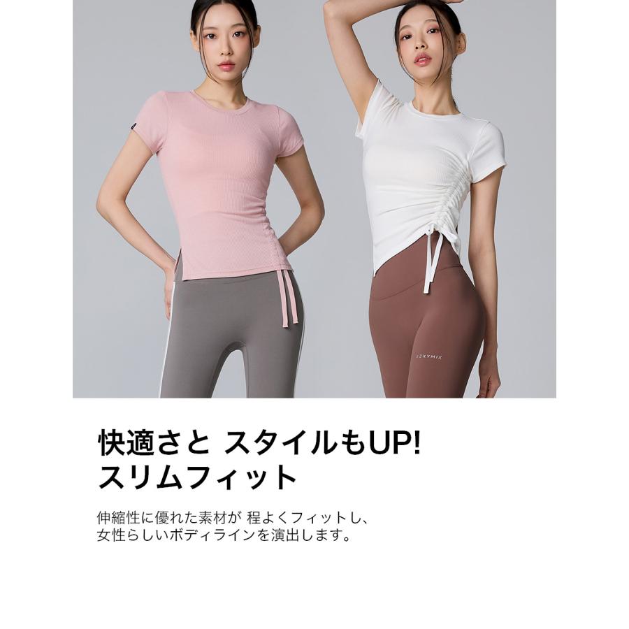 XEXYMIX（ゼクシィミックス） ヨガウェア トップス フレンチスリーブ