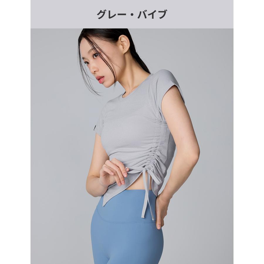 XEXYMIX（ゼクシィミックス） ヨガウェア トップス フレンチスリーブ