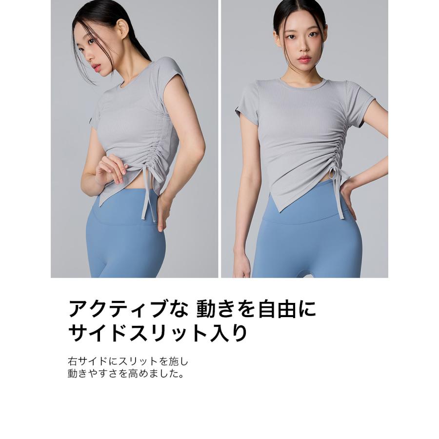 XEXYMIX（ゼクシィミックス） ヨガウェア トップス フレンチスリーブ