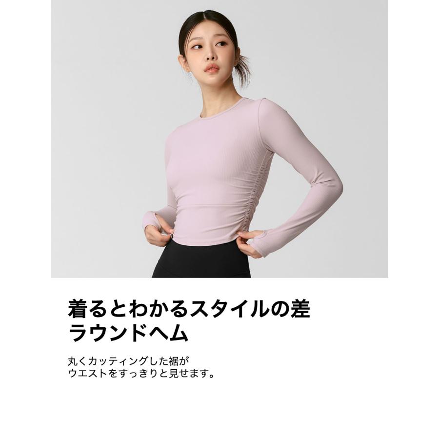 ヨガウェア トップス レディース 長袖 Tシャツ ロンT ピラティスウェア