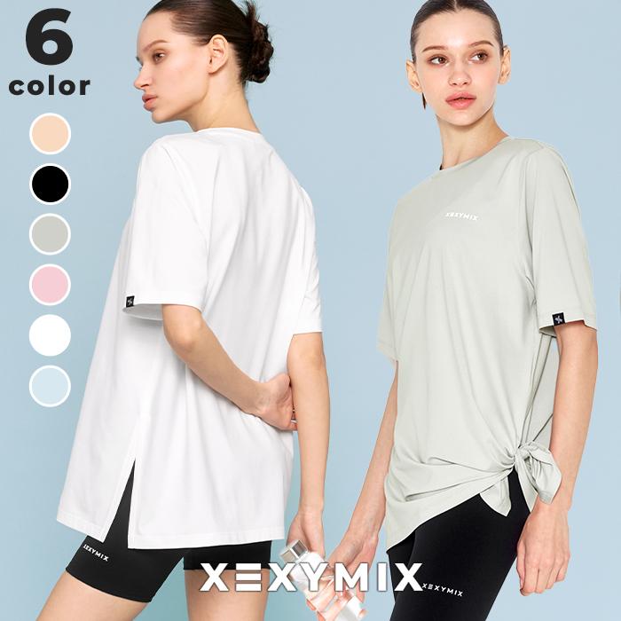 【未使用タグ付き】ヨガウェア トップス（サイズS） XEXYMIX（ゼクシィミックス） 半袖 Tシャツ ヨガウェア トップス ヨガ