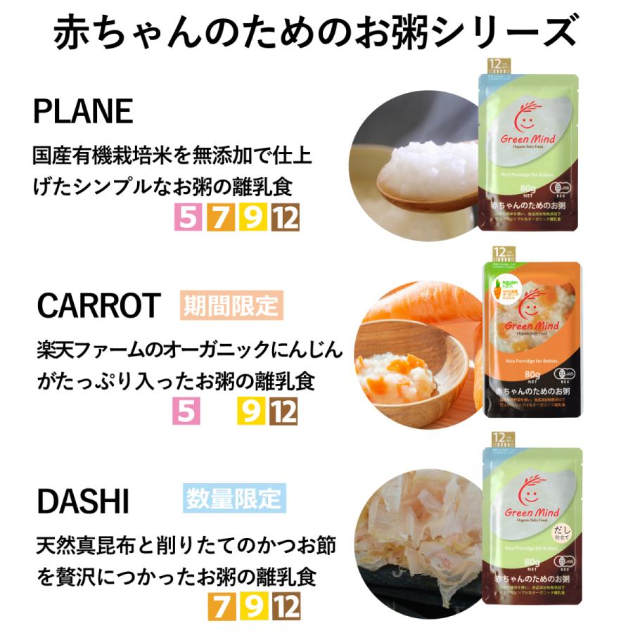 ベビーフード オーガニック 無添加 おかゆ 離乳食 有機jas 赤ちゃんのためのお粥 5ヶ月頃から 80g 12個 A12 赤ちゃんのためのお粥ショップ 通販 Yahoo ショッピング