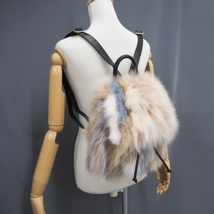 フォックスファー 可愛い デザイン リュック マルチカラー 全2色