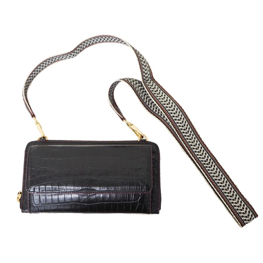 ショルダー財布 本物 クロコダイル 長財布 ポシェット ショルダー財布 本物 クロコダイル 長財布 ポシェット