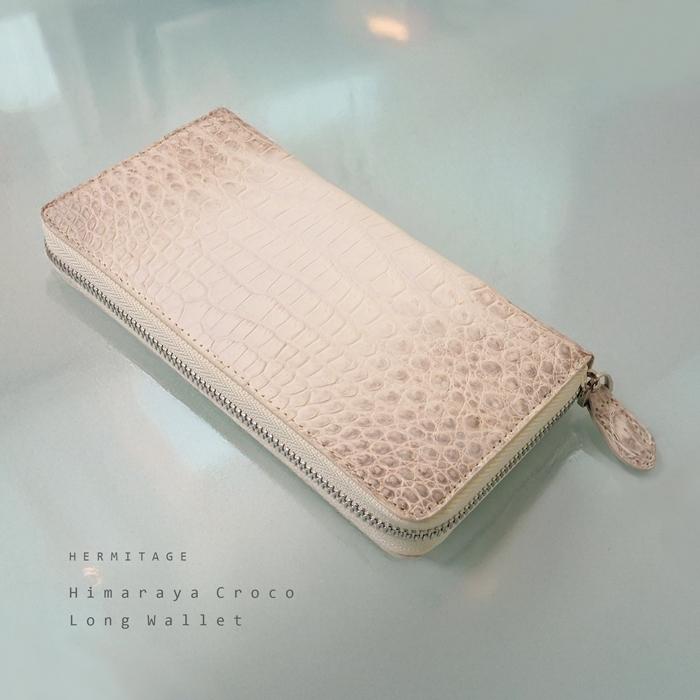 お買い得 ヒマラヤ クロコダイル 長財布 メンズ レディース センター