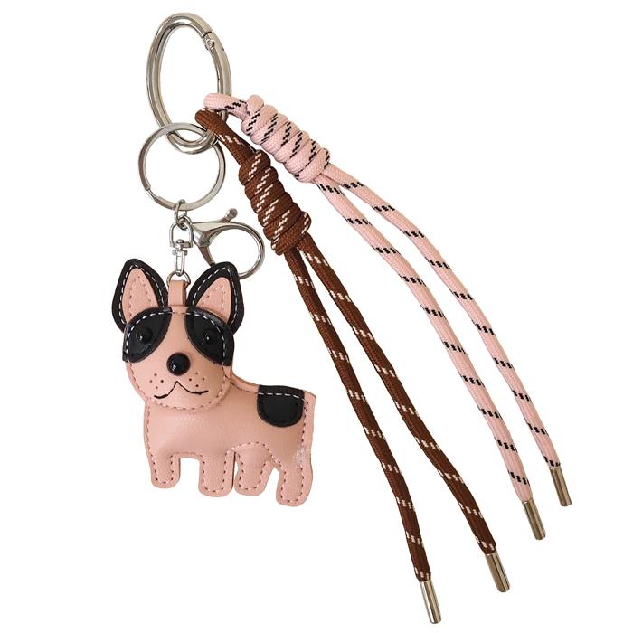 パラコード ジャラジャラ フレンチブルドッグ 犬 DOG ドッグ カラビナ