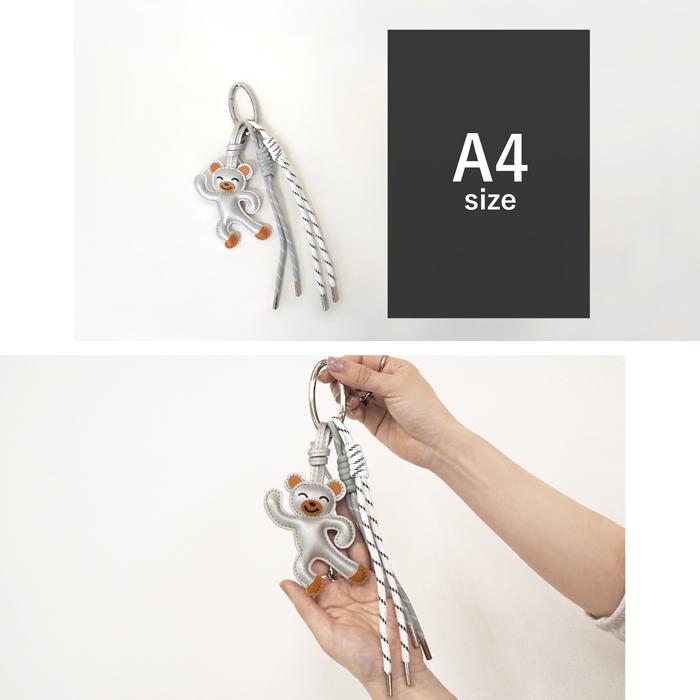 パラコード ジャラジャラ クマ くま 熊 ベアー カラビナ BAG 飾り