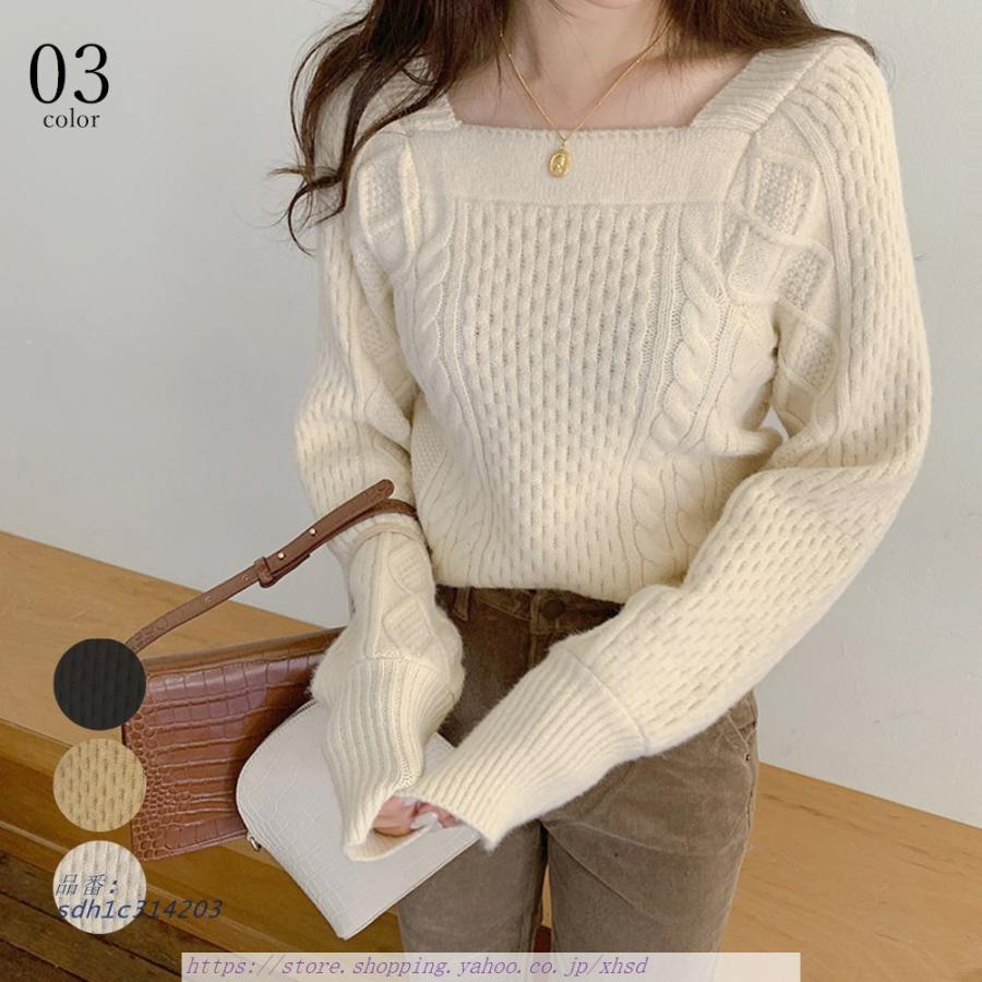 韓国 ケーブルニット レディース 秋冬 Sdh1c3143 奇跡の花 通販 Yahoo ショッピング