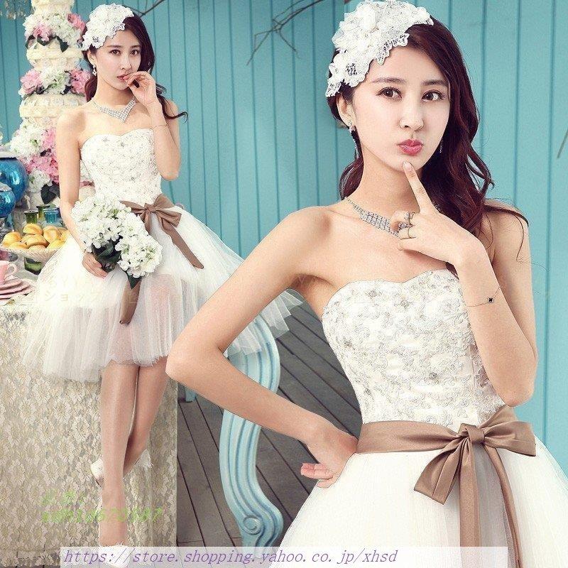 オンライン 激安 通販 ミニドレス 白 安い ウエディングミニドレス 結婚式 ミニドレス 二次会 ウェディングドレス 演奏会 パーティードレス ミニドレス コンサート サッシュベルト 当日配達 Huertasurbanasdelareina Cl