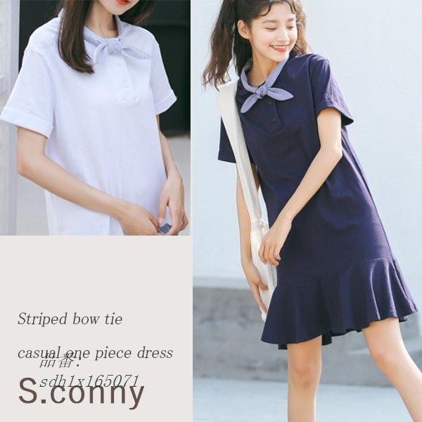 ワンピース レディース 夏 半袖 Tシャツ ひざ上 女子 中学生 ファッション かわいい 韓国 高校生 フティーンズファッション Sdh1x 奇跡の花 通販 Yahoo ショッピング