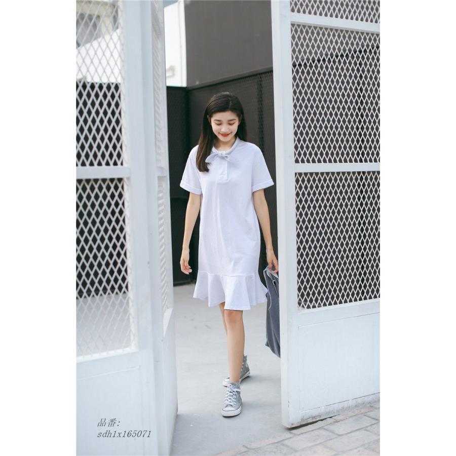 ワンピース レディース 夏 半袖 Tシャツ ひざ上 女子 中学生 ファッション かわいい 韓国 高校生 フティーンズファッション Sdh1x 奇跡の花 通販 Yahoo ショッピング