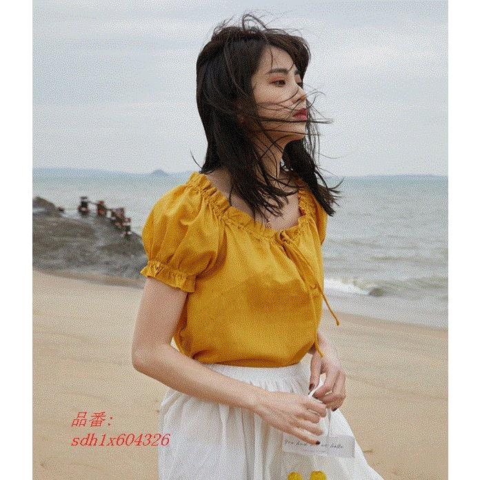 トップス レディース 夏 カットソー ブラウス 半袖 おしゃれ 中学生 かわいい 韓国 私服 ティーンズファッション ゆったり 高校生 女子 夏服 Sdh1x 奇跡の花 通販 Yahoo ショッピング