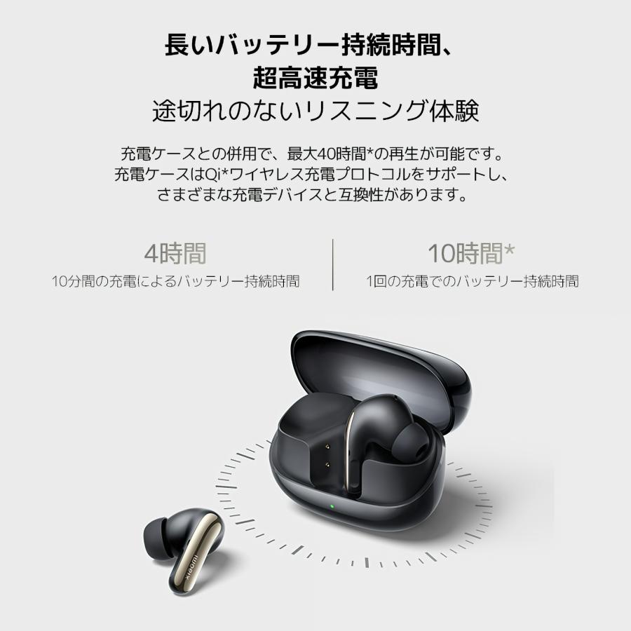 Xiaomi Buds 5 Pro WiFi イヤホン 最大55dB＆マルチモードノイズ