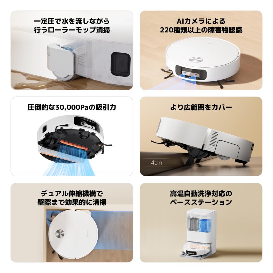 xiaomi 自動掃除機 Xiaomi（シャオミ） 【新発売】Xiaomi ロボット掃除機 6 30,000Pa 強力