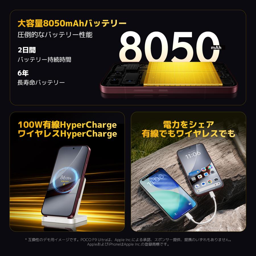 【新発売！早割20,000円OFFクーポン 9/1~9/24 0:00】POCO F9 Ultra スマートフォン 16G+512G 12G+256G Sound by Bose Snapdragon 8 Elite Gen5 大容量バッテリー | Xiaomi | 12