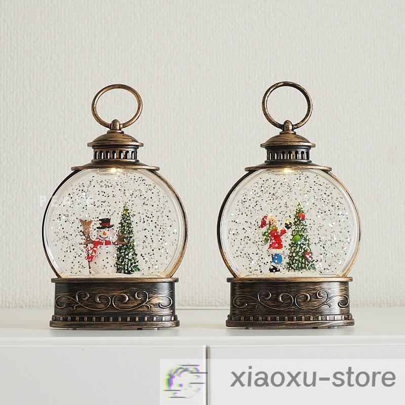 クリスマス スノードーム ランタン ライト付き 雪 雪景色 クリスマス スノードーム ランタン ライト付き 雪 雪景色