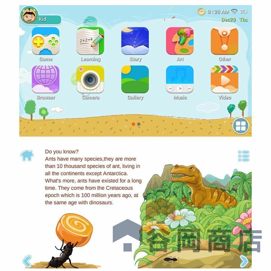 子供用タブレット キッズタブレットWi-Fiモデル Bluetooth HDディスプレイ タブレットケース付き 学習 オンライン授業 ギフト 贈り物｜xiaoxu-store｜15