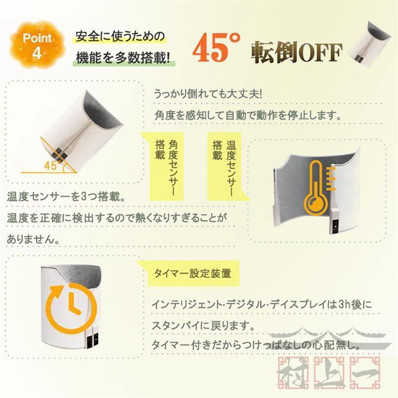 パネルヒーター 足元ヒーター 電気ヒーター 暖房 寒さ対策 かねつパッド 毛布付き 足の冷え解消 あったか ポカポカ 電気代節約 オフィス テレワーク PSE認証済み｜xiaoxu-store｜11