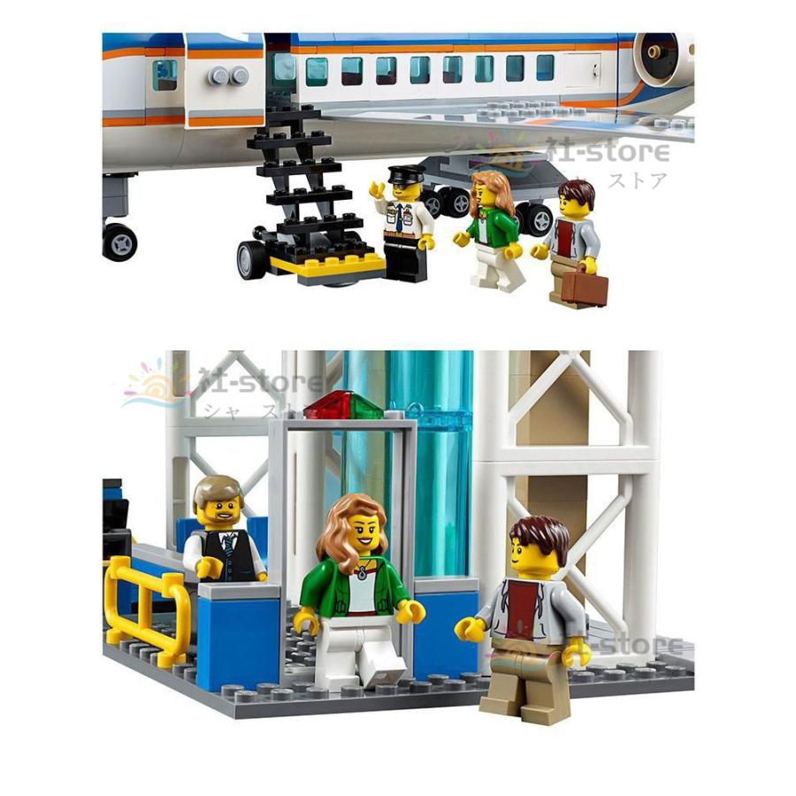 レゴシティ互換 飛行機 レゴ互換 シティ 空港ターミナル 694PCS ミニフィグ6体 LEGO互換 レゴプロック レゴ互換 レゴ 新作 ブロック おもちや こども プレゼント｜xie-store｜05