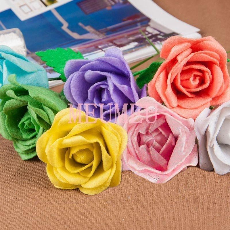 手作りキット 手芸セット 花 インテリア ハンドメイド フエルト フェルト プレゼント 可愛い かわいい Diy 材料 縫製 贈物 飾り 装飾 バラ 超可爱の
