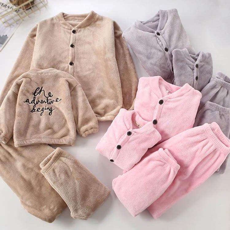 親子服 子供服 キッズ セットアップ パジャマ フランネル モコモコ ルームウェア 冬 厚手 可愛い 柔らかい 男女兼用 秋冬 部屋着 長袖 防寒着 クリスマスファッション パジャマ