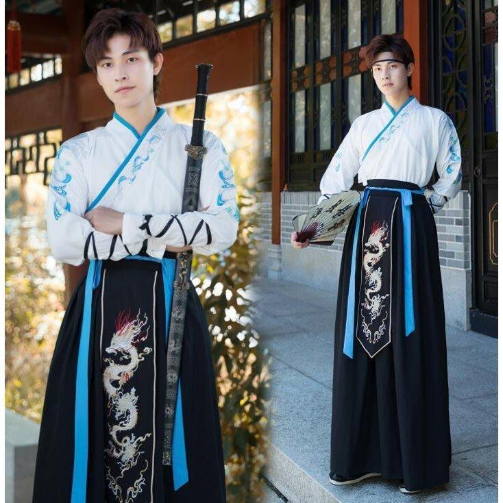 卸売卸売メンズ中華服 中華コスプレ衣裳 大人チャイナ服 長袖セットアップ 華流ステージ衣装 中国古代時代劇コスチューム 漢服 唐装 龍刺繍 ハロウィン クリスマス S-3XL 制服 カップル コスプレ衣装 ペアルック 中華服 華流舞台衣装 チャイナ服 コスチューム 古代宮廷服 レディース漢服 メンズ漢服 文化祭 イベント衣装 二枚