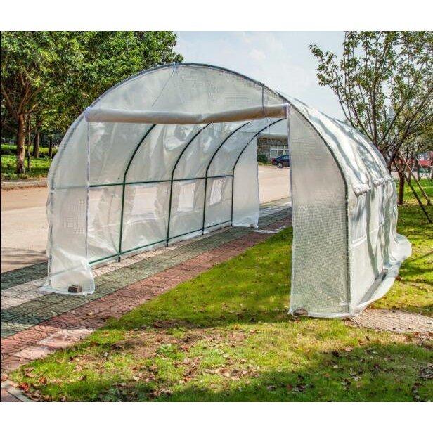 特売！プロの農家も愛用 PE素材 ビニールハウス 菜園ハウス 温室 グリーンハウス 3*2*1.75m 窓二つ スチールパイプ 野菜 育苗(10950円)