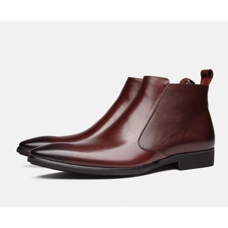 New☆人気 メンズショートブーツ 本革 レザー 牛革 ヨーロピアン