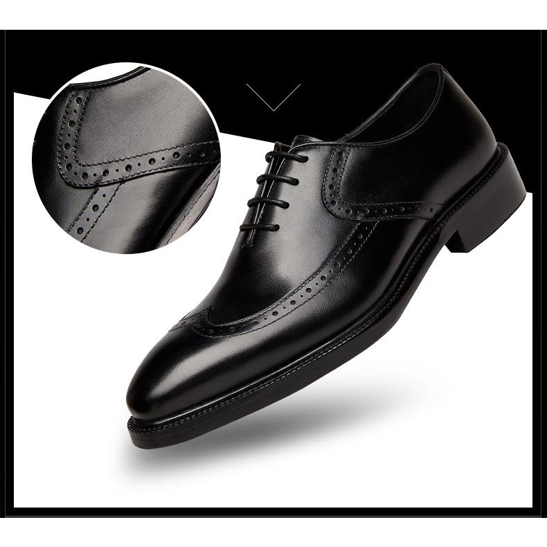 定番 メンズビジネスシューズ 本革 レザー 牛革 ウィングチップ
