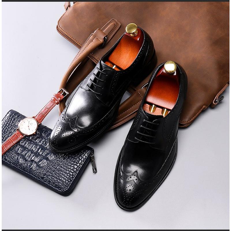 H06771 新品 BRUNOMAGLI ウイングチップ 革靴：39 H06771 新品 BRUNOMAGLI ウイングチップ 革靴【サイズ：39