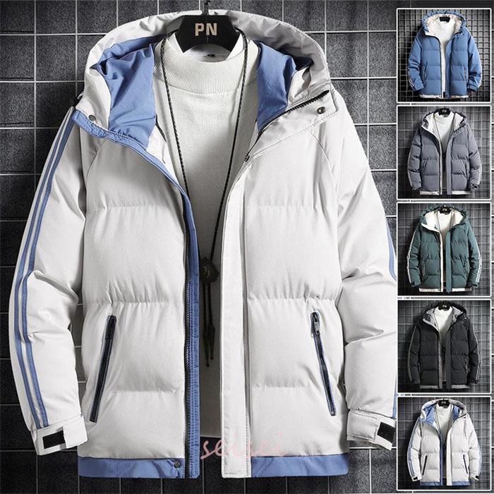 ダウンジャケット メンズ 中綿ダウン 中綿コート ボリューム フード