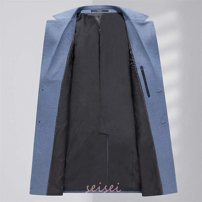 チェスターコート 秋冬 メンズ ロングコート ビジネスコート 中綿