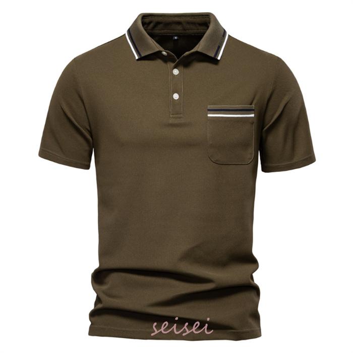 ポロシャツ メンズ 半袖 夏 ゴルフ ゴルフシャツ 切り替え Shirt