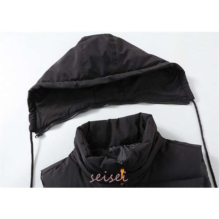 ダウンベスト メンズ 秋冬 男女兼用べスト フード付き キルティング