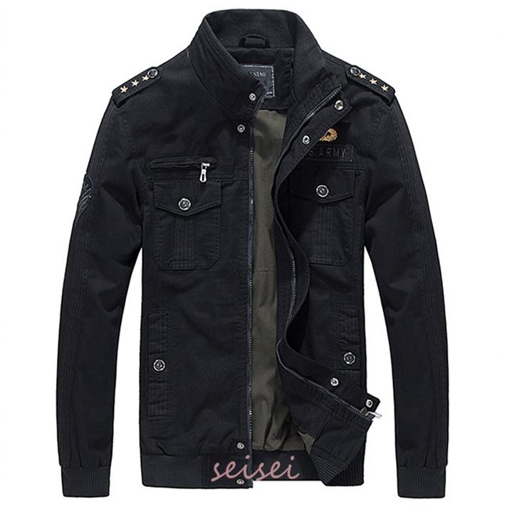 ミリタリージャケット メンズ 春秋 ブルゾン ジャケット ジャンパー