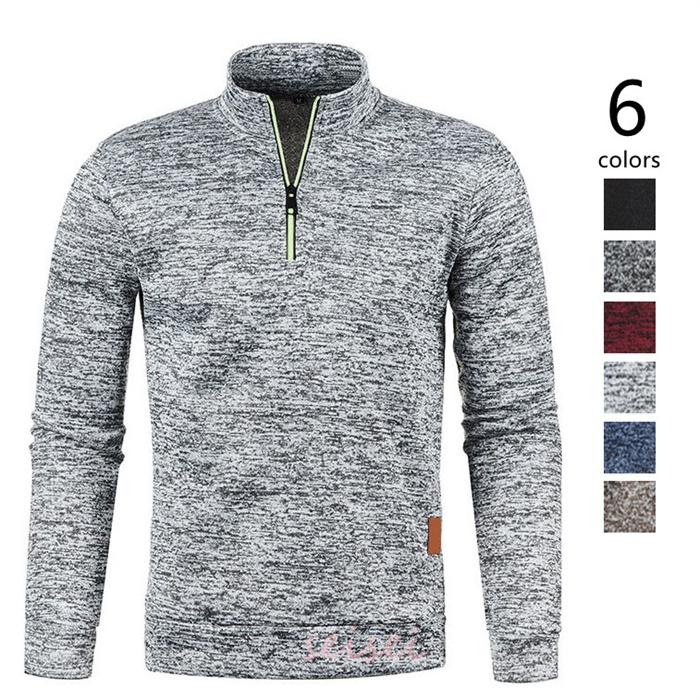 ニット セーター メンズ トレーナー ハイネック 長袖 クルーネック