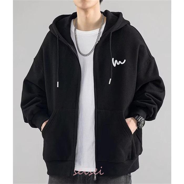 パーカー メンズ 長袖 裏起毛 秋 ジップアップ 薄手 トップス フード付