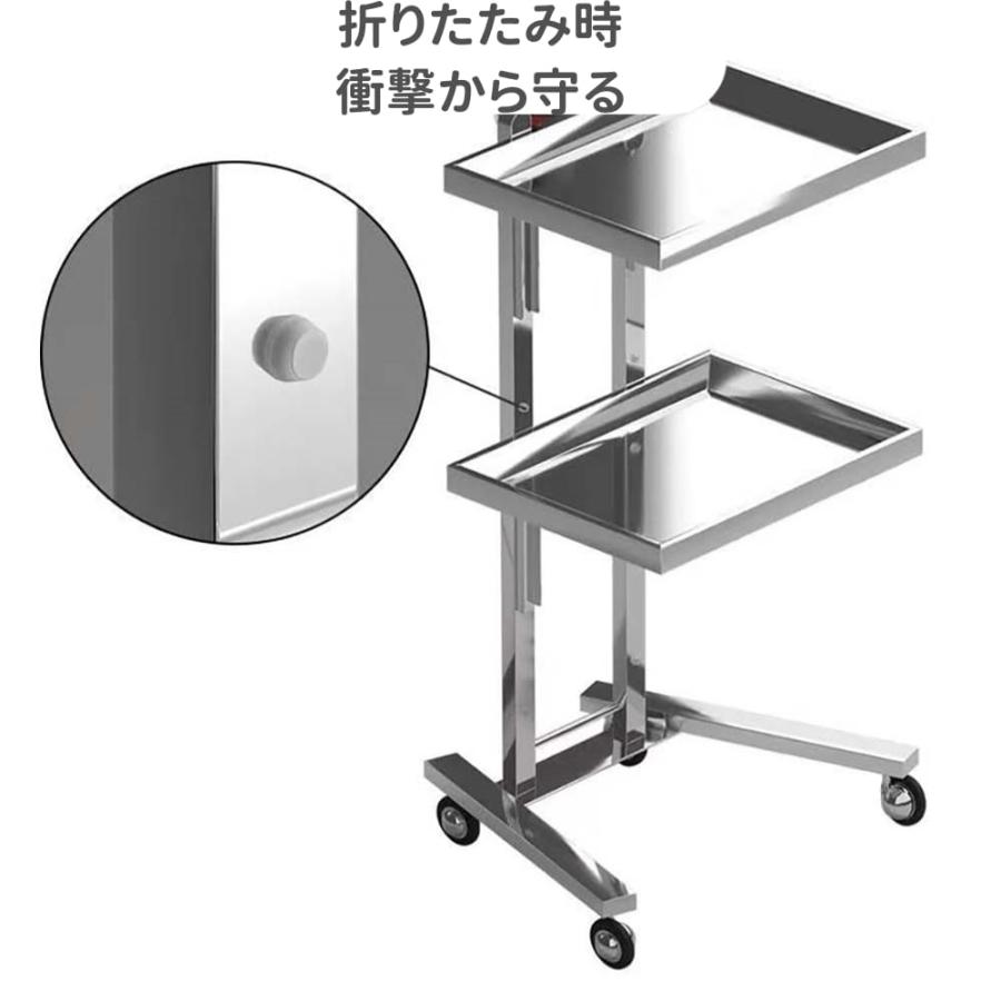 美容車用カート 折りたたみ 美容室ワゴン キャスター付き キッチン
