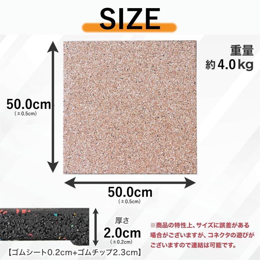 『引取限定』12枚セットジムマット50cm×50cm厚さ2.5cm　連結付 Amazon.co.jp: GYMMAT (ジムマット) ゴムマット 50cm×50cm×50mm