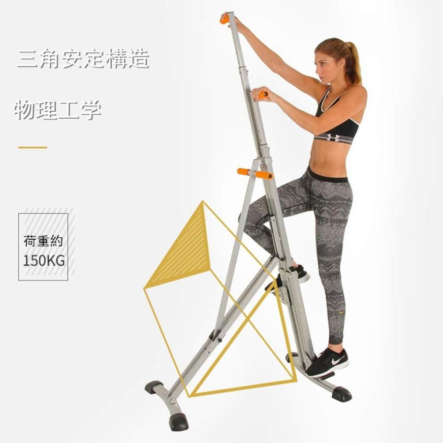 海外品 垂直クライマーマシン，クライミングマシン 折りたたみ可能 エクササイズマシン 組み立て簡単 静音 トレーニング 家庭 有酸素運動 ダイエット 【3438441003】(21991円)