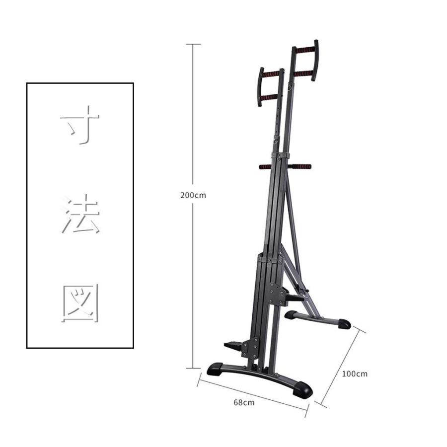 海外品 垂直クライマーマシン，クライミングマシン 折りたたみ可能 エクササイズマシン 組み立て簡単 静音 トレーニング 家庭 有酸素運動 ダイエット 【3438441003】(21991円)