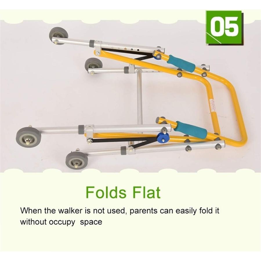 歩行器歩行車 折りたたみ式軽量障害児歩行器、赤ちゃん/子供の