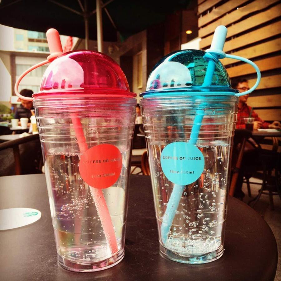 タピオカミルクティー専用カップ、二重構造漏れ防止マイタピオカカップ