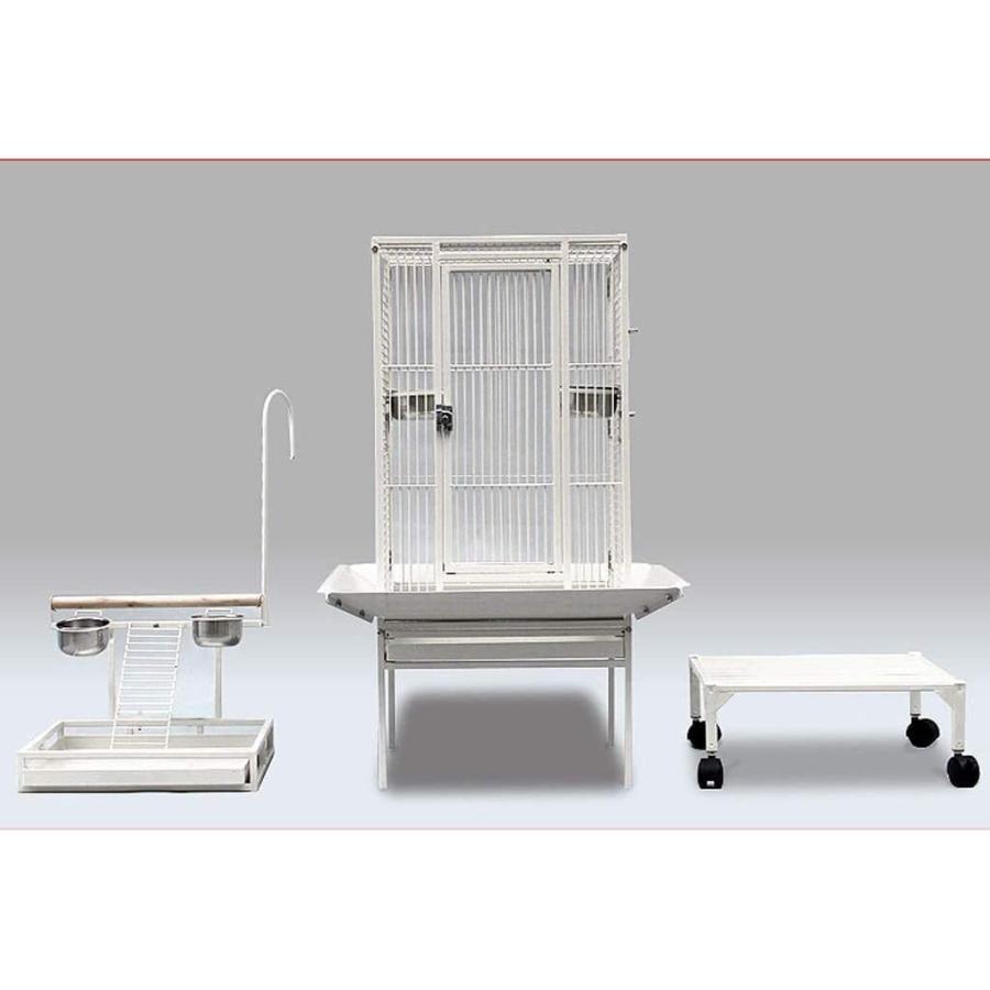 鳥籠 鳥かご イージーホーム、屋外の鳥かご、ヴィラガーデンの装飾鳥籠 バードゲージ 小動物の家 巣箱大ローリングメタルバードケージオウムインコオカメインコ 