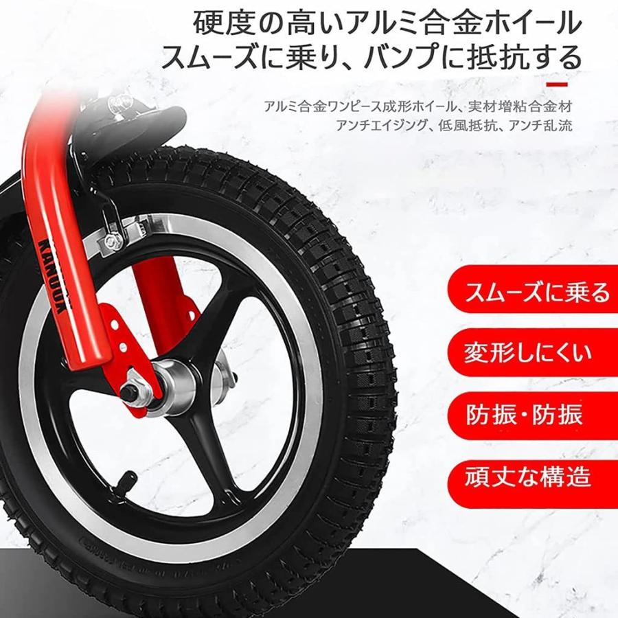 お子さん用銀輪 12~18in乳飲み子用バイクハンドブレーキモデルかばい立て輪照明ランプ付き添い人御坊っちゃんにもうしろ帯にもぴったり滑り止め手持ち部分高さ調節する能力のある生まれ落ちる日差し上げ物クリ